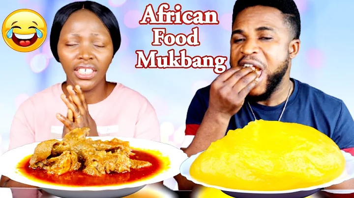 LONG PRAYER PRANK ON MY HUSBAND | EPIC REACTION | BANGA SOUP AND STARCH FUFU MUKBANG | AFRICAN FOOD