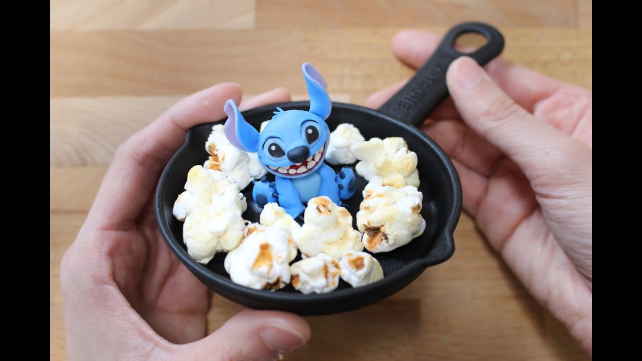100均樹脂粘土】スティッチとポップコーン Disney Stitch POPCORN