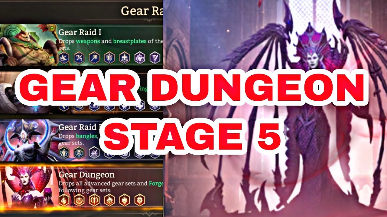 GEAR RAID 4 STAGE 5 WOR | GEAR DUNGEON  STAGE 5 | WATCHER OF REALMS | WOR | zatoi