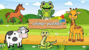 Ultimate Animal Puzzle Game | Wild & Farm Animals for Kids | Educational Videos