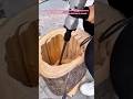 Extreme Wood Carving Hack Using Heavy Duty Demolition Hammer #tools #tips #tricks #how #diy #wood
