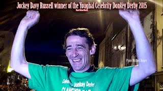 Celebrity Donkey Derby 2015 in Youghal, Co Cork.