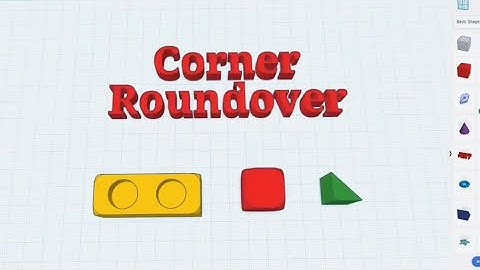 TinkerCAD Tips! Reusable Corner Round Over Object.    #tinkercad #caddesign #3dprintable #3dprinting