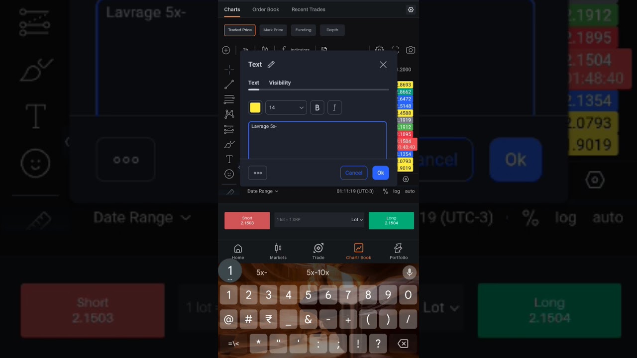 crypto trading | xrp long trade | use amount your risk management