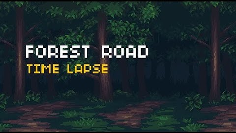 Forest Road Parallax Background - Time Lapse