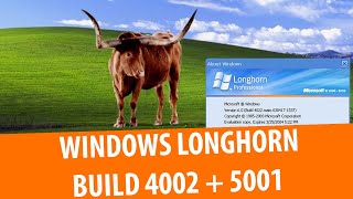 Обзор Windows Longhorn build 4002, 4005, 4081 и 5001