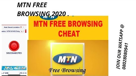 MTN FREE BROWSING CHEAT 2020.  #MTN#DATA#CHEAT    #STARK#VPN#RELOADED#FREE #BROWSING #2020