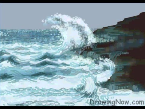 How to Draw Waves - YouTube