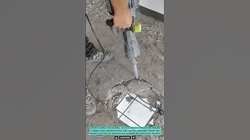 Powerful Concrete Chisel Tool | Breaking Hard Concrete Floors for Demolition Projects