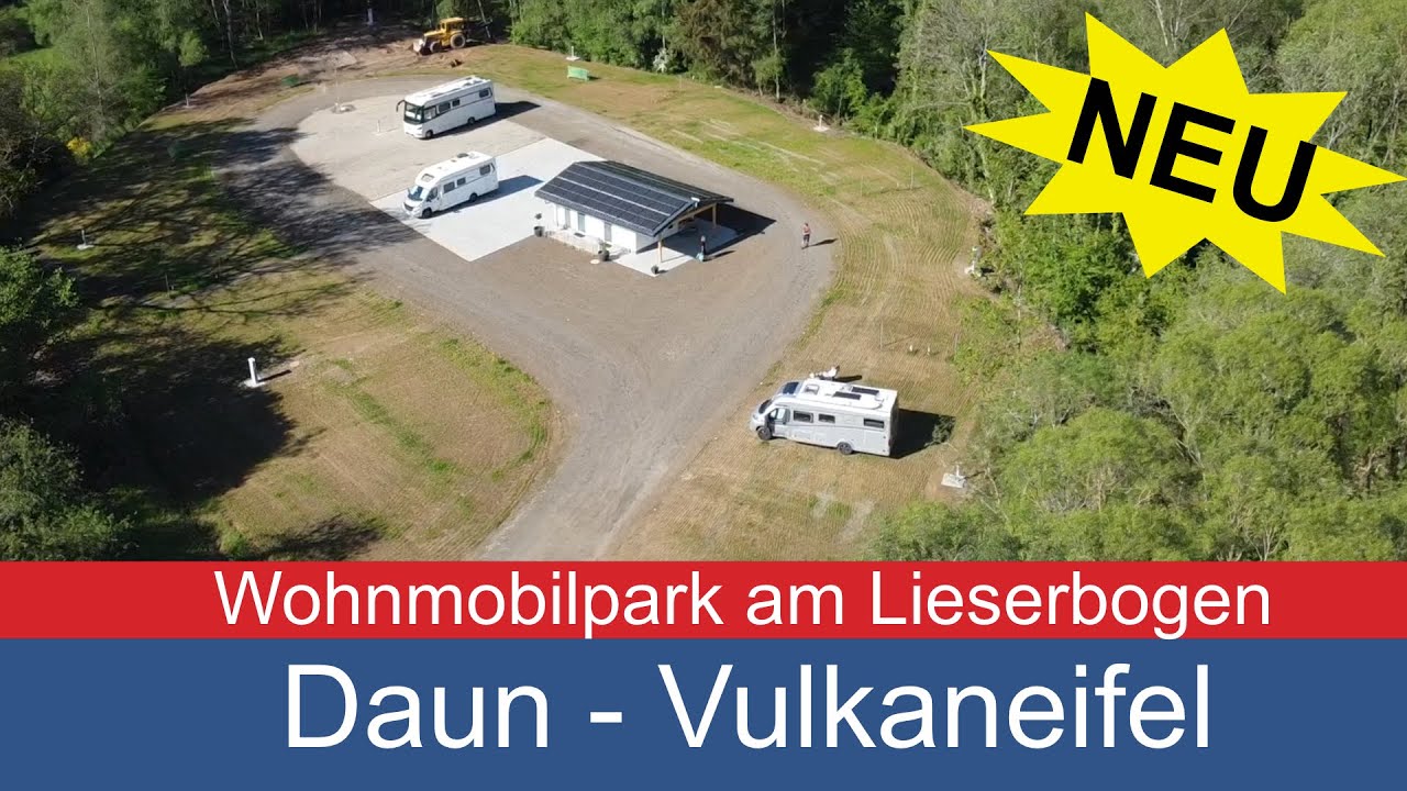 Daun - Wohnmobilpark am Lieserbogen - Wohnmobilstellplatz für 43 Reisemobile - Eifel