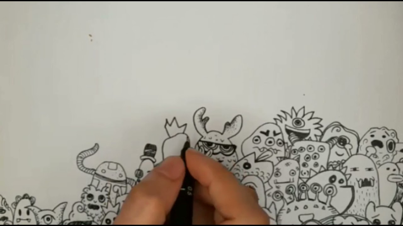 استعماري قطب كهربائي نقع  رسم دودلز . افكار مختلفه كتير لرسم الدودلز والكائنات العشوائية doodle art .  how to draw doodles - YouTube