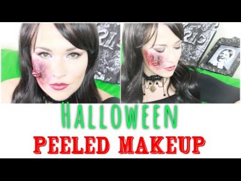 Halloween 2015 DIY Maquillage peau en lambeaux & Look Peeled Skin ...