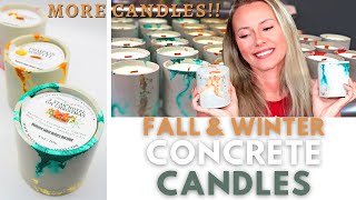 DIY Concrete Candle Vessels for Fall & Winter / Making Concrete Candles / Wooden Wick Co