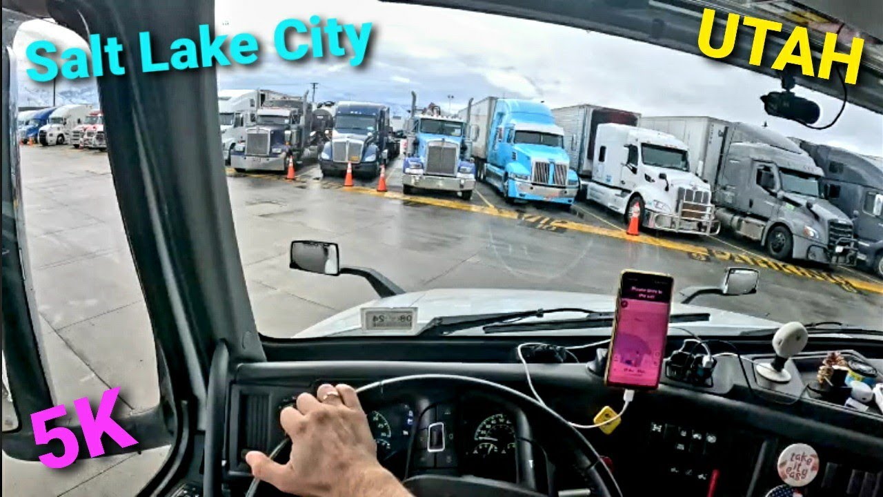 4K POV Truck Driving in Salt Lake City, Utah | Scenic Rainy USA Ride