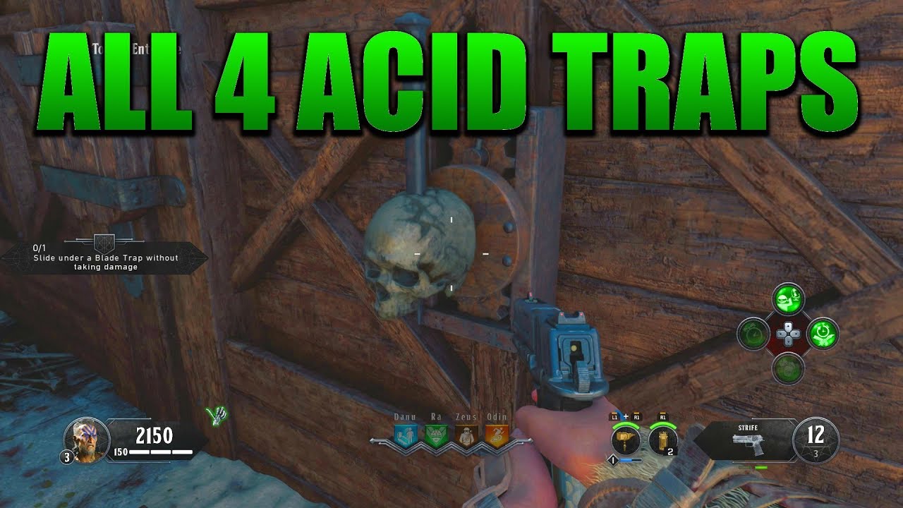 How To Build The Acid Trap On New Roman Map IX On BO4 Zombies YouTube