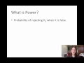 What is statistical power