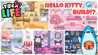 Toca life world | Hello Kitty Furniture Pack Bulid!? 🎀 (Home Designer)