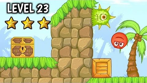 Red Ball 5 Level 23 Walkthrough / Playthrough Video | Hidden Treasure Chest Explored.