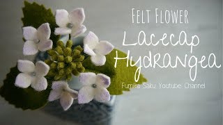 How to Make Felt Flower : Lacecap Hydrangea