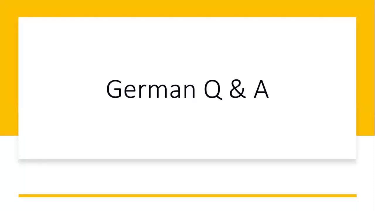 German Q and A  with Family Tree Tours