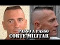 Corte MILITAR 💈✂ VEJA Como FAZER e IR DIRETAMENTE para a GUERRA 💥