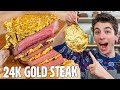 Recreating Salt Bae's $1000 Gold Cowboy Steak | Eitan Bernath