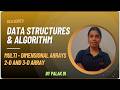DSA | Multi - Dimensional Arrays | 2D and 3-D Arrays | BCA | By Palak Di