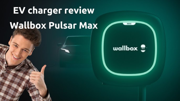 Wallbox Pulsar Plus Level 2 Electric Vehicle Smart Charger - 40 Amp 240V  NEMA Ultra Compact, 25 Foot Cable for Indoor / Outdoor with J1772 Plug