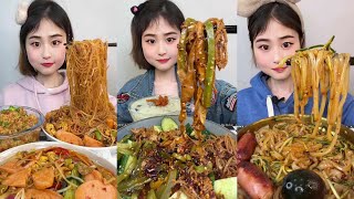ASMR Eating Spicy Noodles Mukbang Big Bites | Chinese Foods Mukbang | ASMR 중국먹방 | Asmr Eating Video