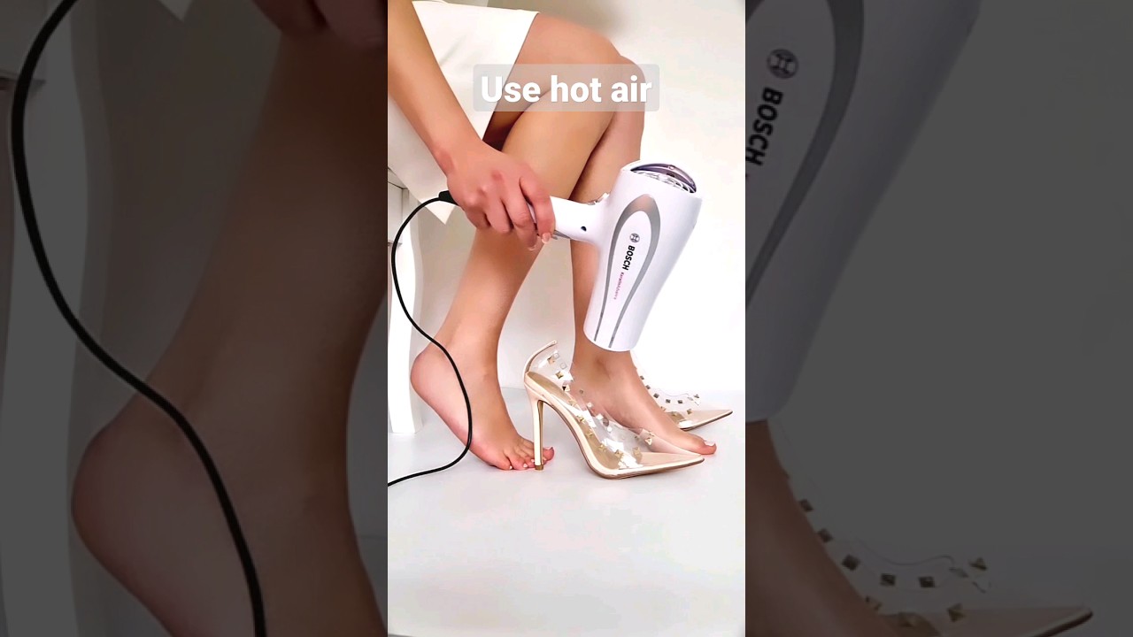 How to stretch clear PVC shoes?  ✨️