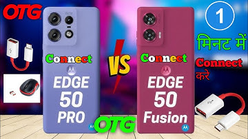 Motorola edge 50 fusion 5g me OTG kaise connect kare || How to connect otg in Moto edge 50 fusion