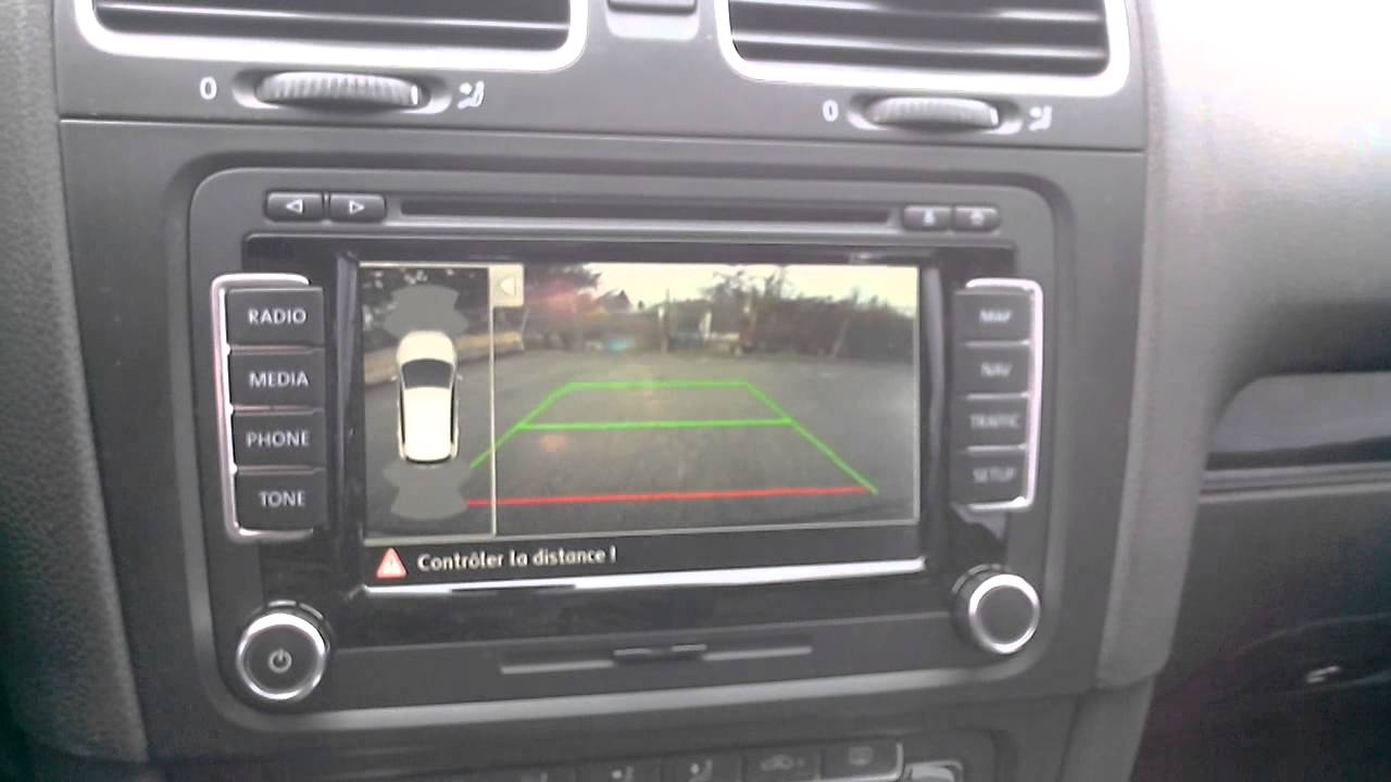 Caméra de Recul sur le RNS 510 (Volkswagen Golf 6 GTD) YouTube