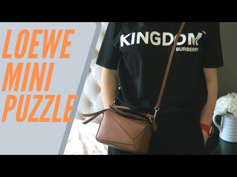 Loewe Mini Puzzle Colorblock Leather Bag
