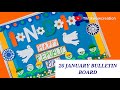 Latest Republic Day Board Decoration &amp; craft Ideas | Republic day display board | #tiktikwowcreation