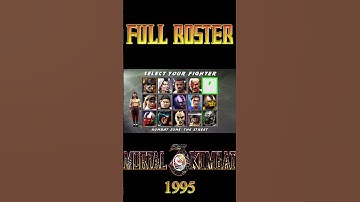 MORTAL KOMBAT 3 (1995) FULL ROSTER #shorts