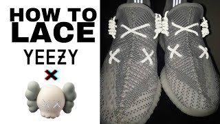 YEEZY x KAWS LACING TUTORIAL