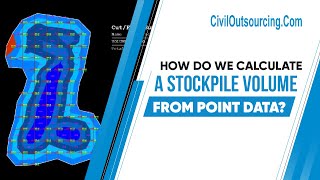 HOW DO WE CALCULATE A STOCKPILE VOLUME FROM POINT DATA ? | CIVIL ENGINEERING DRAFTING