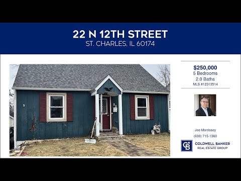 22 N 12th Street, St Charles, IL home video tour
