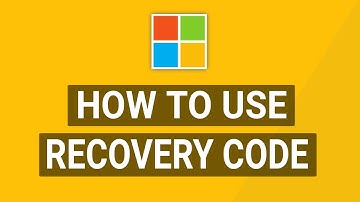 How to Use Microsoft Account Recovery Code!