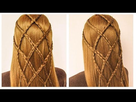 Very easy braided hairstyle ♥️ New party hairstyle 2019 ♥️ Coiffure simple avec des tresses thumbnail