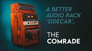 A BETTER audio rack sidecar.. The COMRADE by Munstre - Recording studio outboard gear wood cabinet