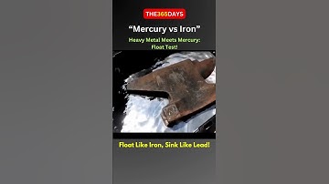 Mercury vs Iron: Why an Iron Anvil Floats on Mercury? #science #physics #facts #mercury #iron