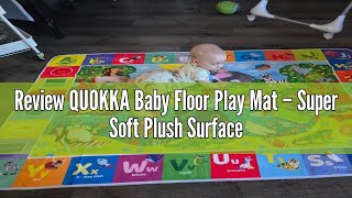 Review Quokka Baby Floor Play Mat Super Soft Plush Surface Abc Rug For Toddlers & Infants Extra