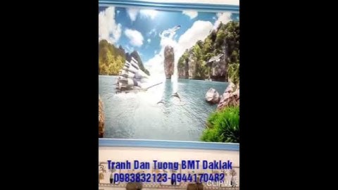 Tranh dán tường giá rẻ BMT Daklak