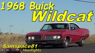 1968 Buick Wildcat Headlights Samspace81 owner interview, test drive & old car stories