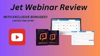 Jet webinar  Review | Owesome Webinar Solution and My Exclusive Bonuses!!