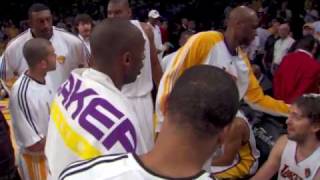 Ray allen and rajon rondo have tremendous performances to power the
celtics over lakers in game 2.