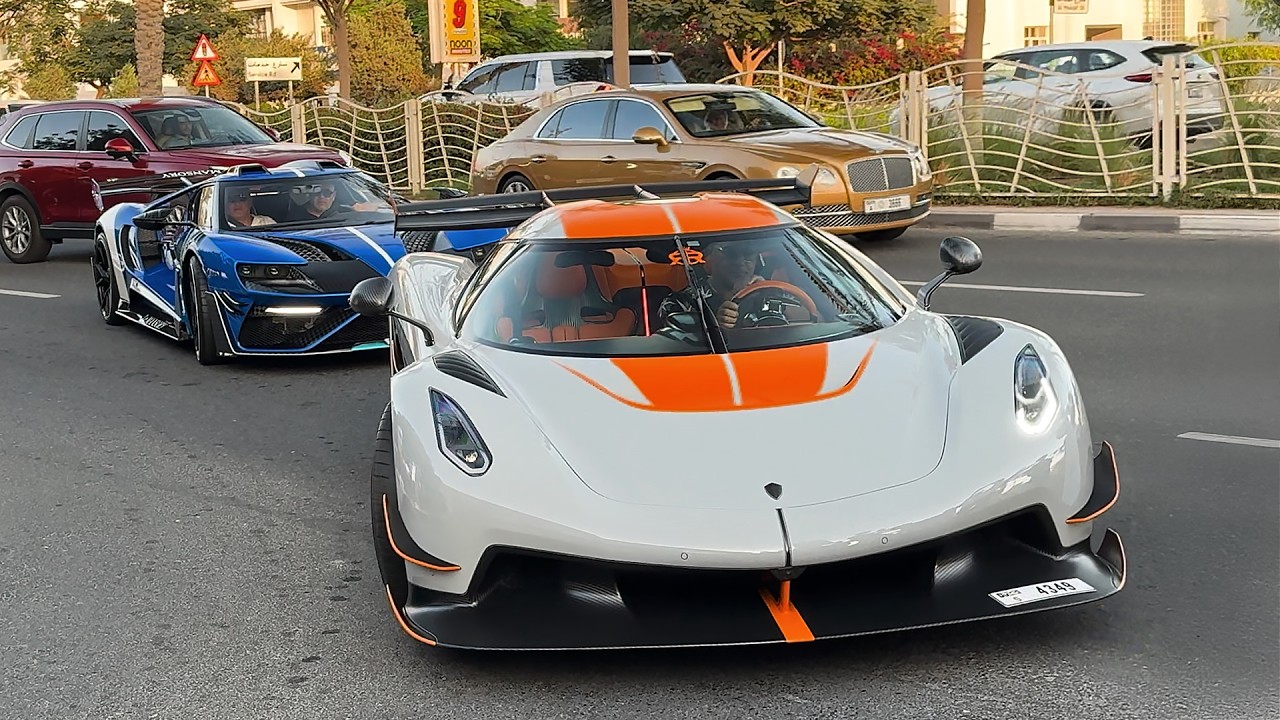 Hypercars gathering in Dubai! 4X Chiron, Jesko, One-77, LFA, 2X LaFerrari