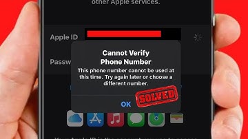 This Phone Number Cannot Be Used At This Time Try Again Later iPhone! Fix Cannot Verify Phone Number