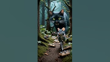 When the cat chased the mouse! 😱🐭 #shorts #viral